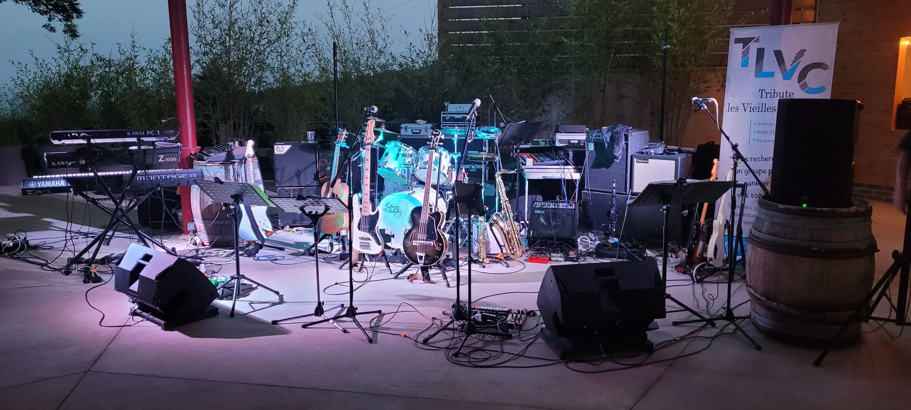 Moments de partage du groupe Tribute Les Vieilles Canailles